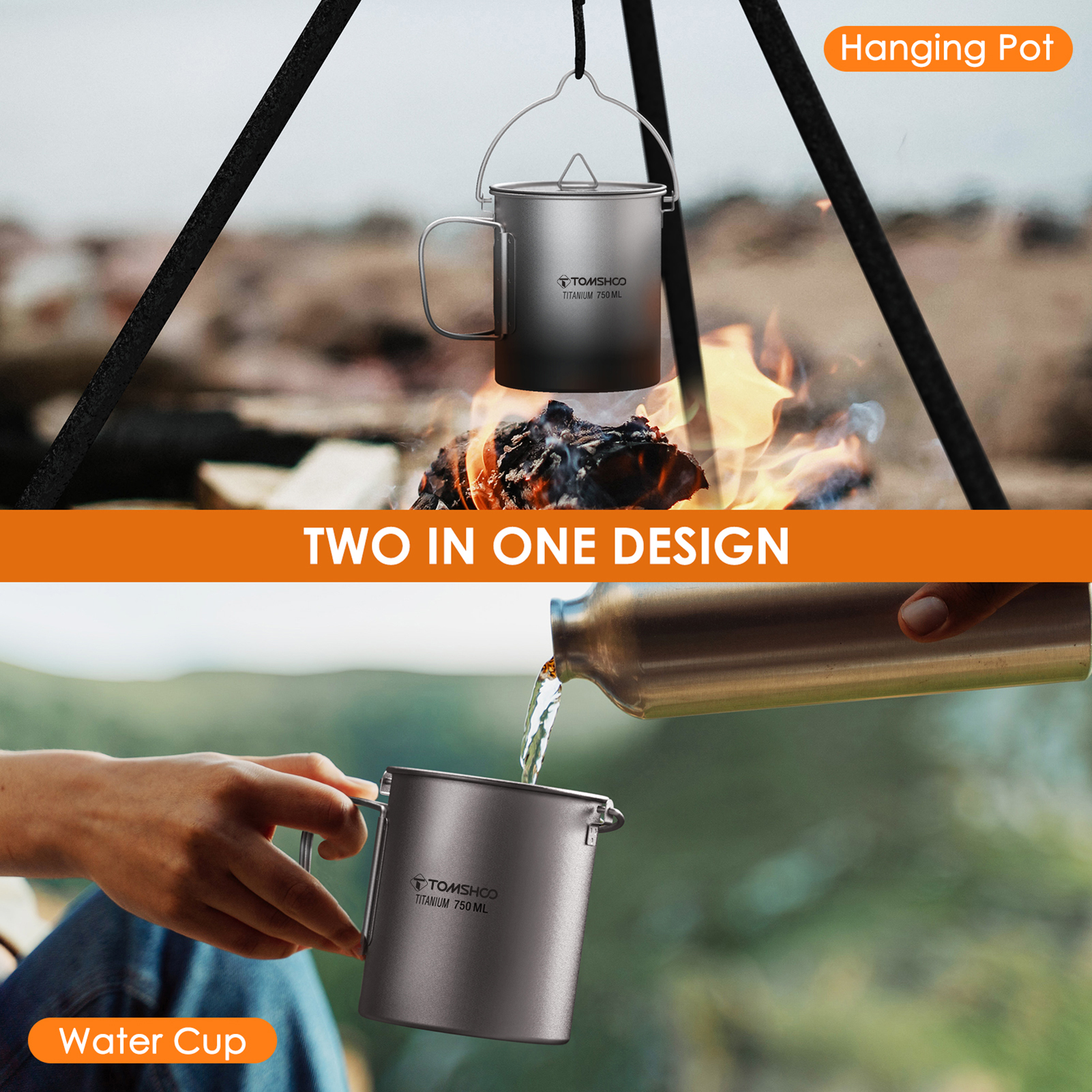 TOMSHOO Ultralight 750ml Titan - Camping Cooking Cup のレビューと価格
