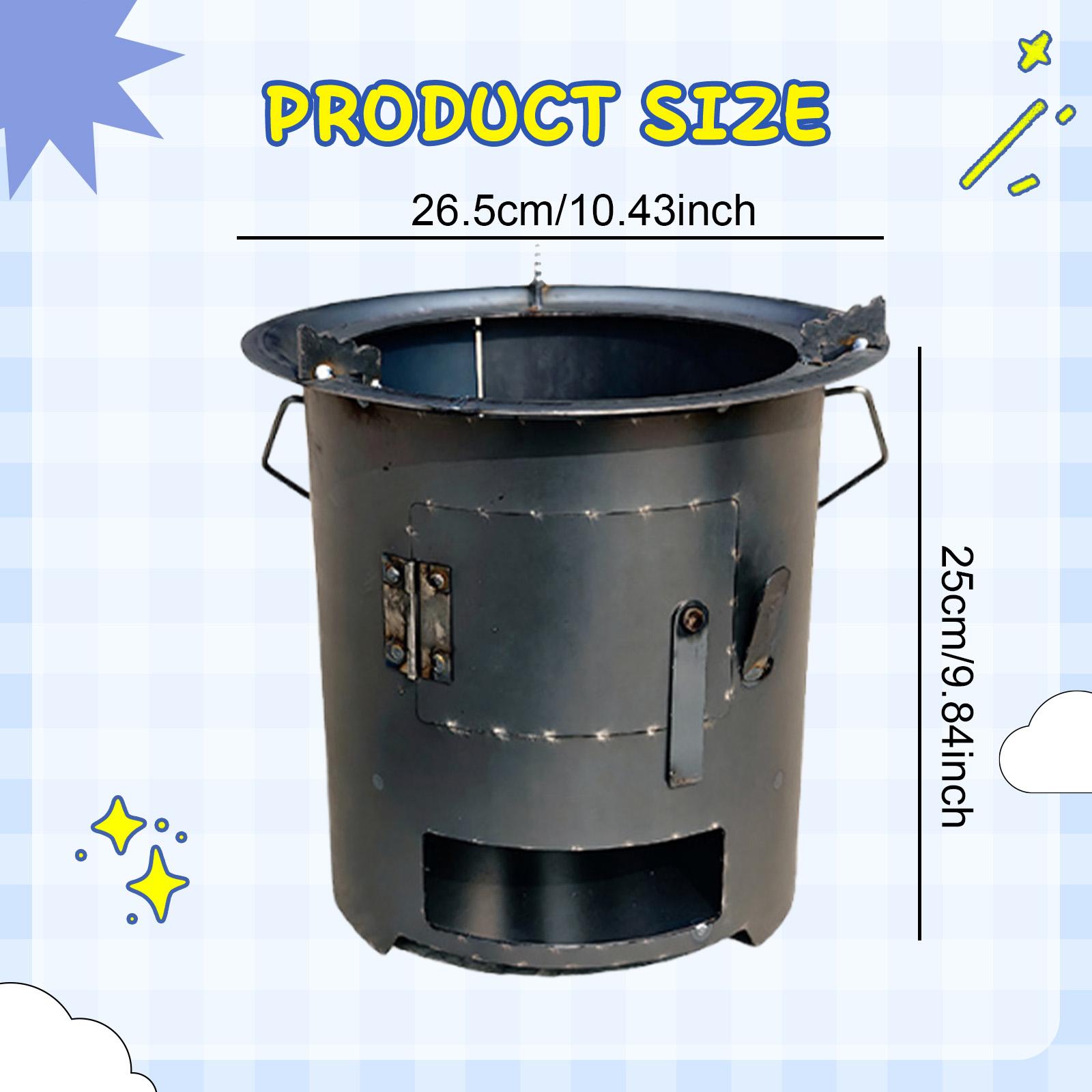 Wood Burning Furnace Cookware  - Camping Cooking Fire Pit のレビューと価格