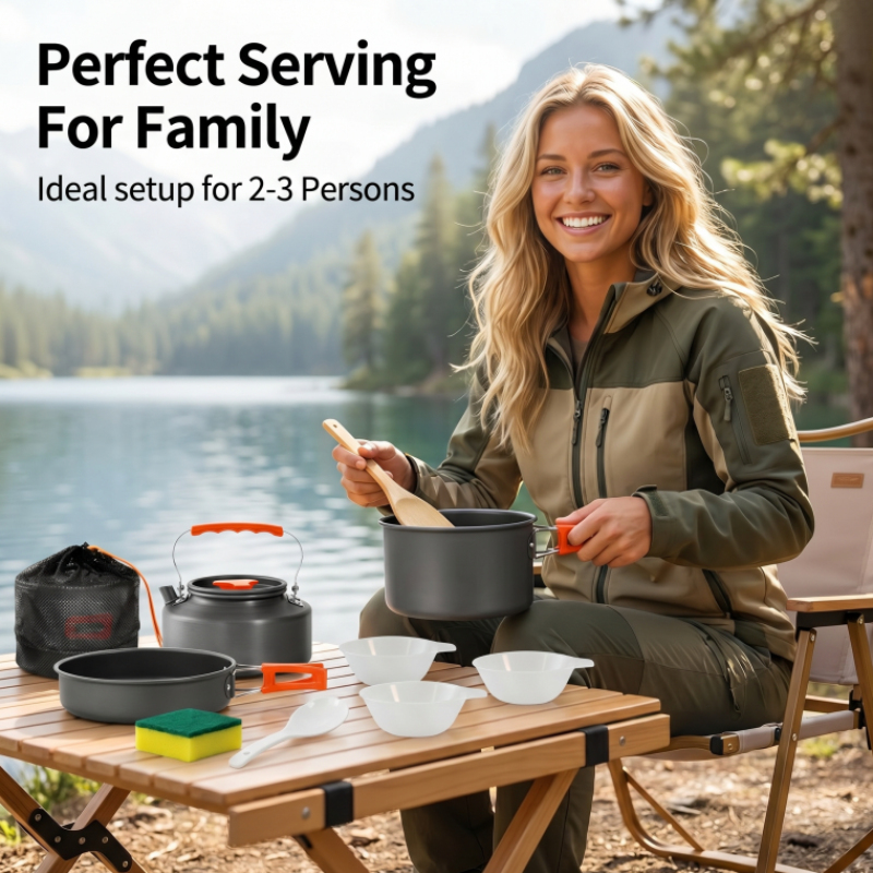 10Pcs Aluminum Camping Cookwar - Camping Cooking Cup のレビューと価格