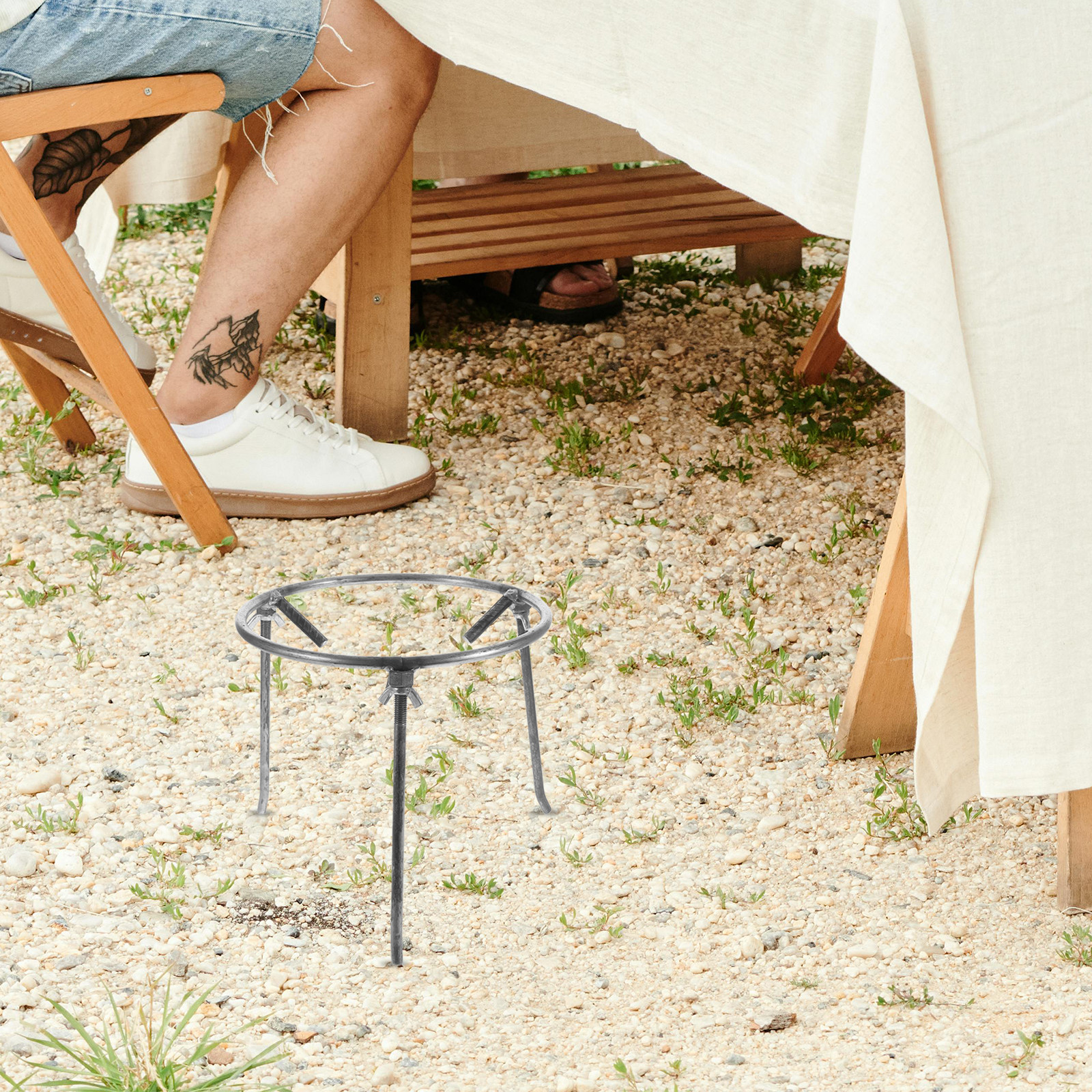 Versatile Detachable Steel Tri - Camping Cooking Fire Pit のレビューと価格