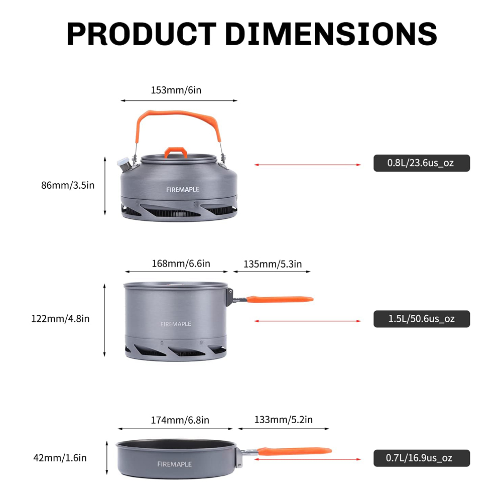 Fire Maple Camping Cookware Ut - Camping Cooking Cylinder のレビューと価格