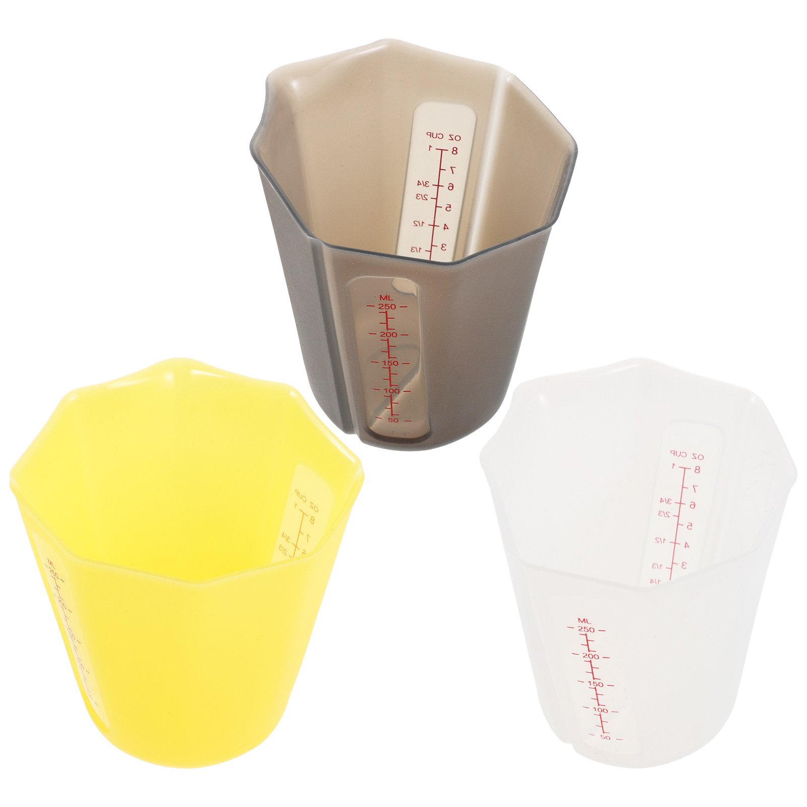 3Pcs Foldable Silicone Measuri - Camping Cooking Cup のレビューと価格