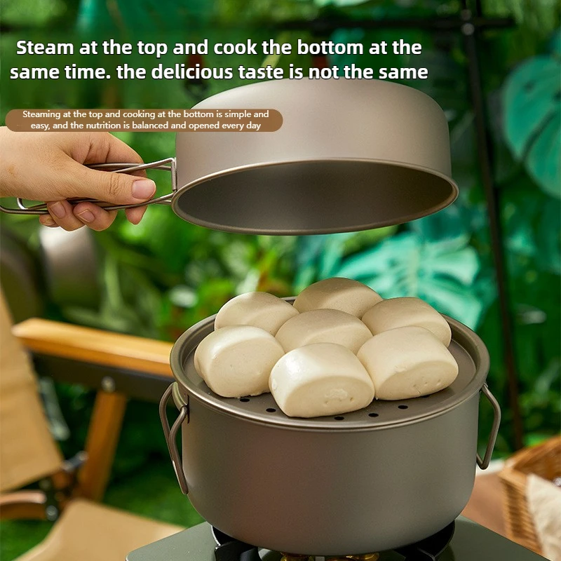 Titanium Outdoor Pot Set Picni - Camping Cooking Set With Bag のレビューと価格
