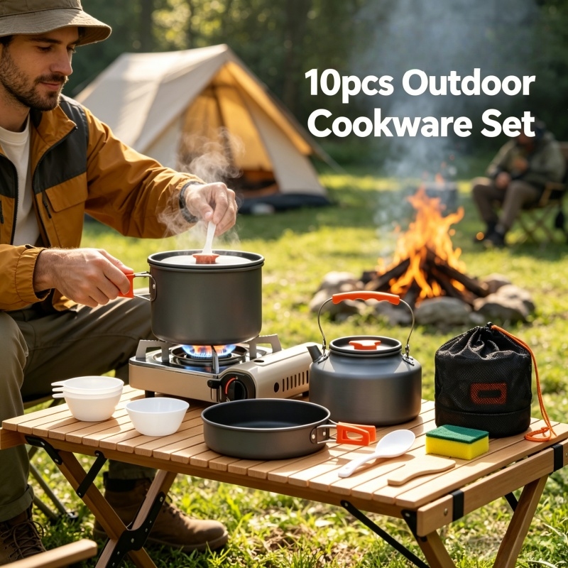 Camping Cookware Set Outdoor P - Camping Cooking Cylinder のレビューと価格