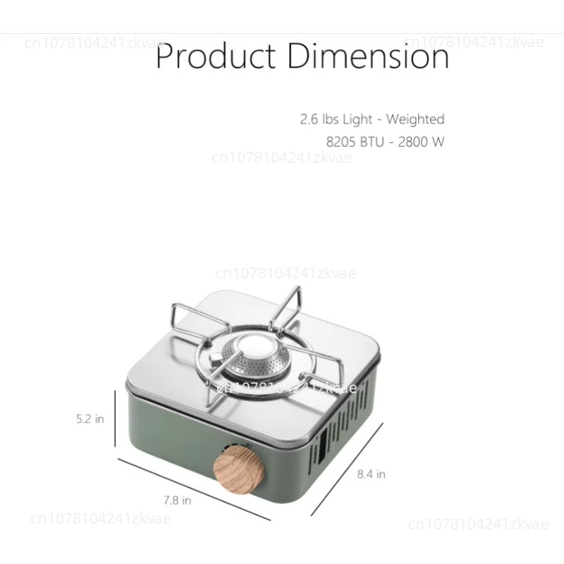 Butane Camping Stove with Port - Camping Cooking Canister のレビューと価格