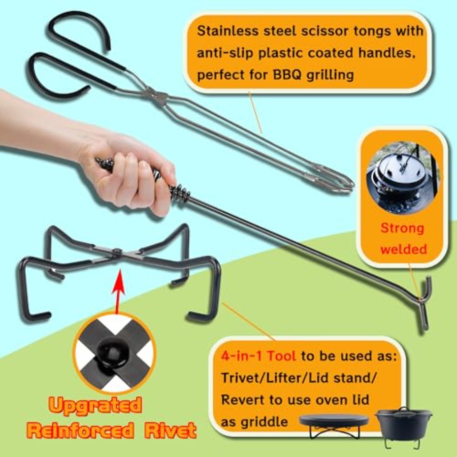 5-in-1 Dutch Oven Camping Acco - Camping Cooking Ovens のレビューと価格