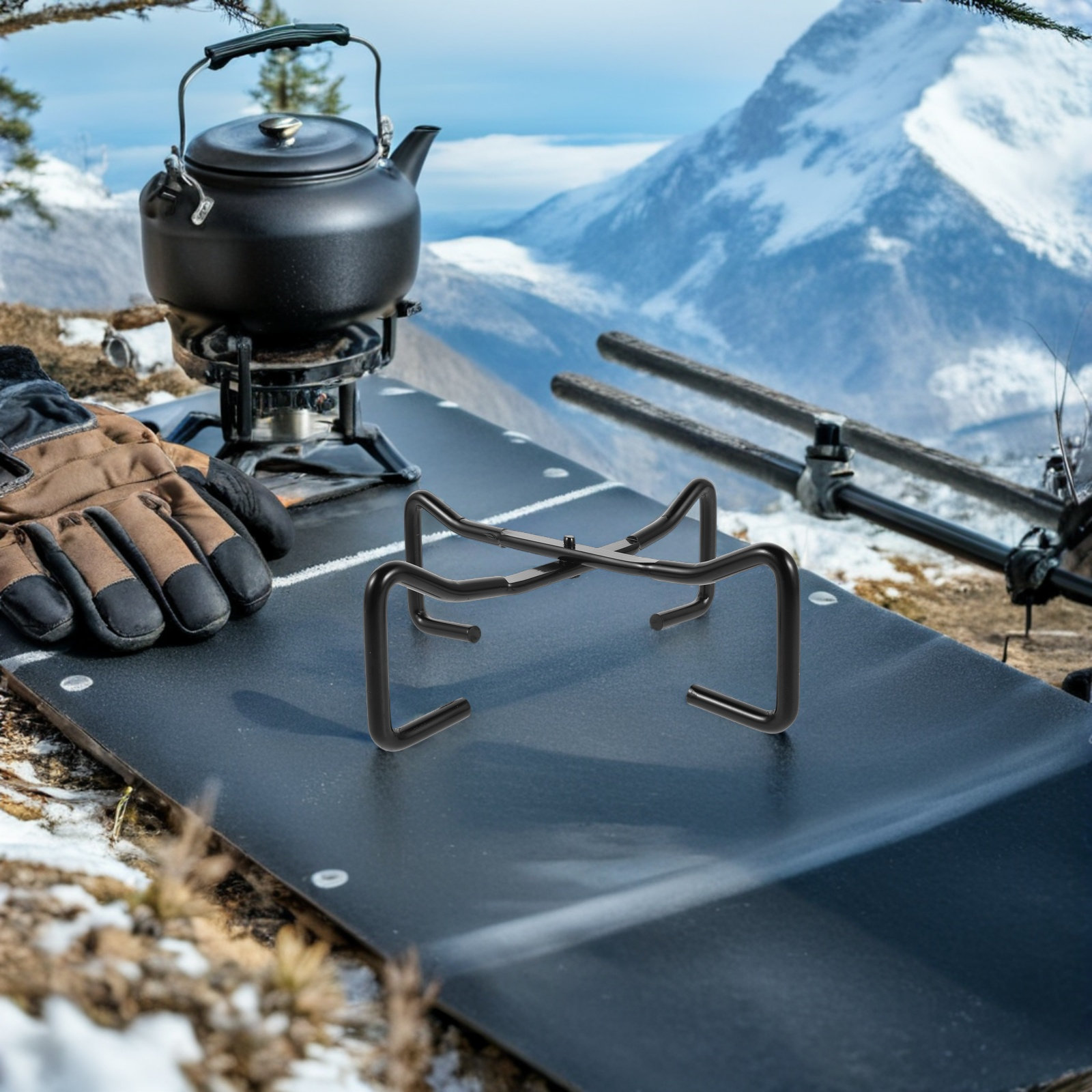 Cast Iron Folding Dutch Oven L - Camping Cooking Ovens のレビューと価格