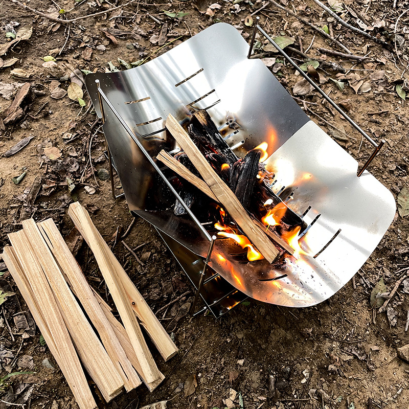 Wood Burning Camping Stove Por - Camping Cooking Fire Pit のレビューと価格