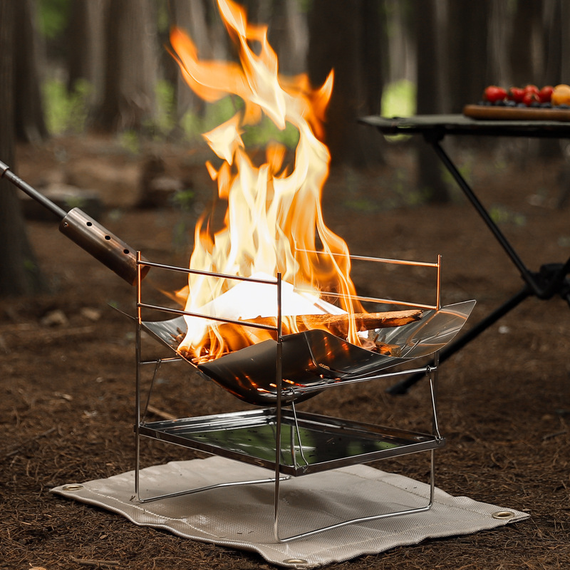 Wood Burning Camping Stove Por - Camping Cooking Fire Pit のレビューと価格